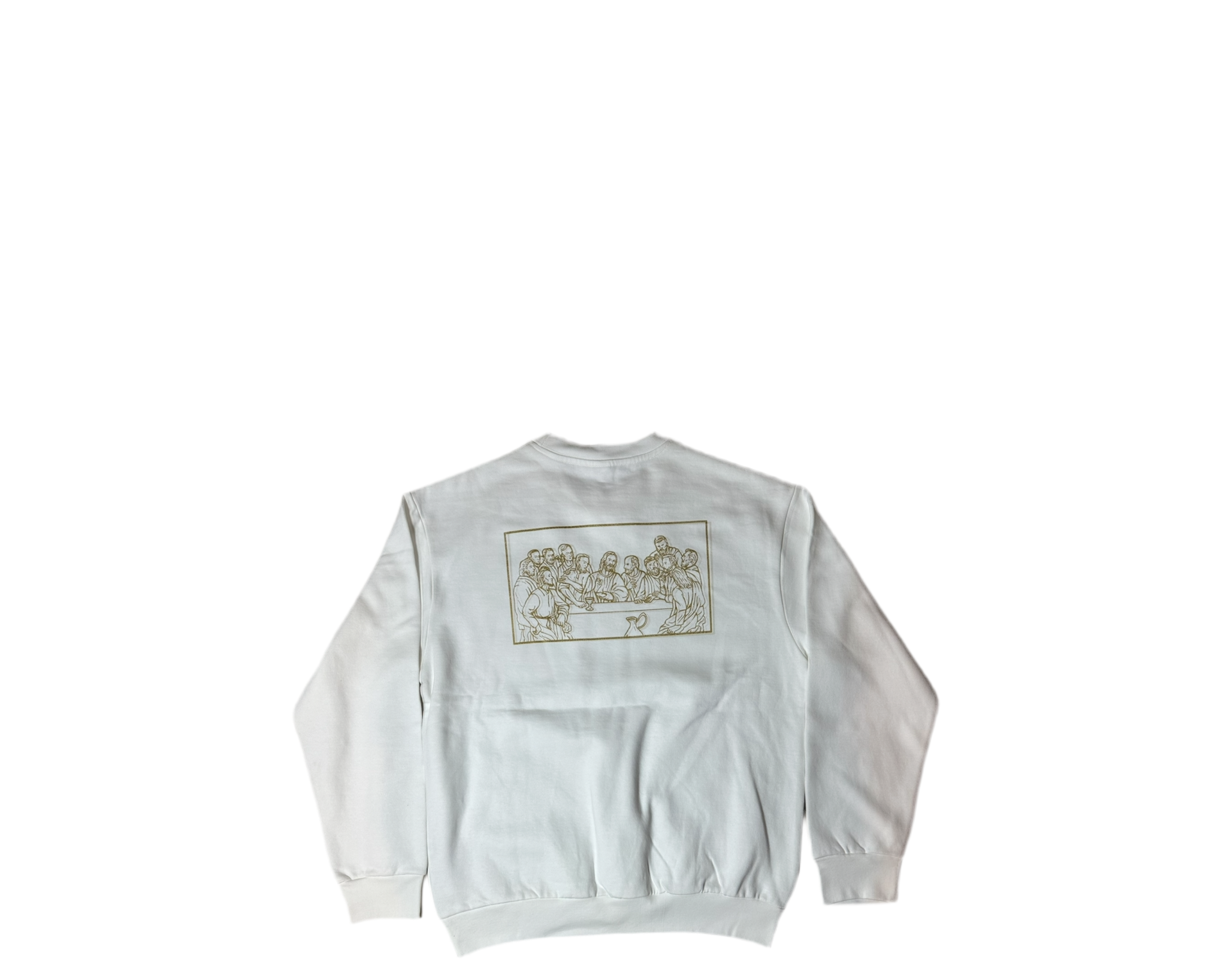 SEISDIECISÉIS GOLD LAST SUPPER CREWNECK (WHITE)